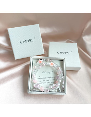 Cadena de Gafas Bead YN01 para Mujeres - Perla Rosa