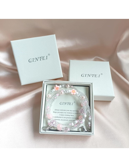 Cadena de Gafas Bead YN01 para Mujeres - Perla Rosa