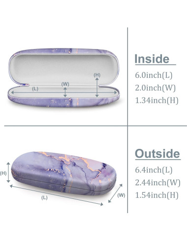 Funda Dura para Gafas Fintie con Paño de Limpieza