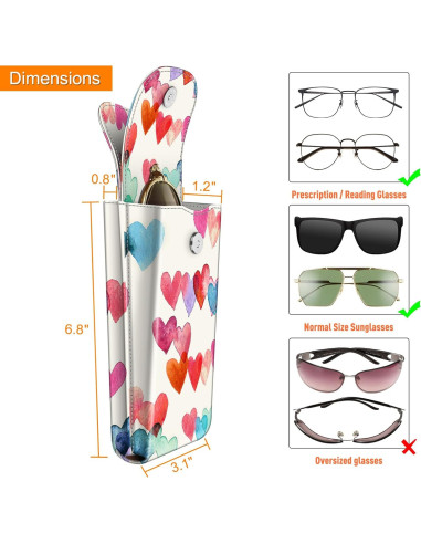 Estuche Doble para Gafas Fintie AGSB con Gancho y Cuero Vegano