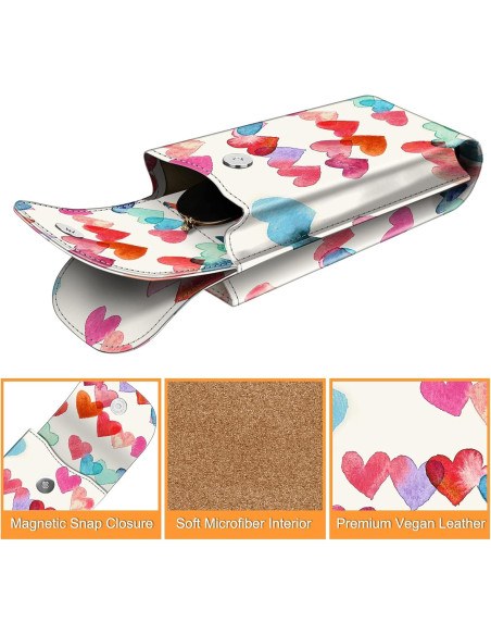 Estuche Doble para Gafas Fintie AGSB con Gancho y Cuero Vegano