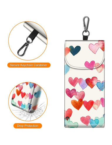 Estuche Doble para Gafas Fintie AGSB con Gancho y Cuero Vegano