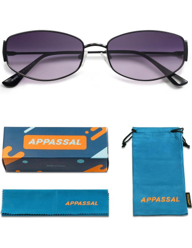 Gafas de sol ovaladas retro AP3625 UV400 unisex metal
