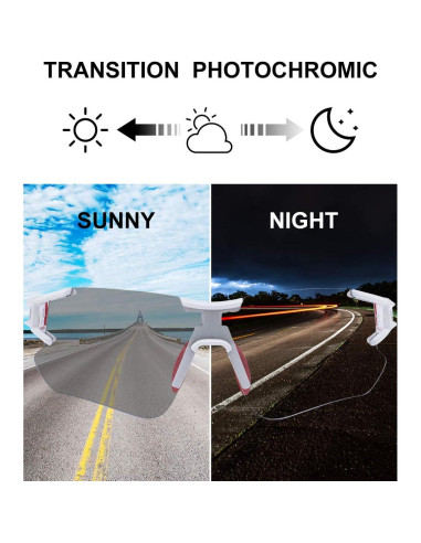 Gafas de Ciclismo ROCKBROS Fotoquímicas UV400 Ligeras