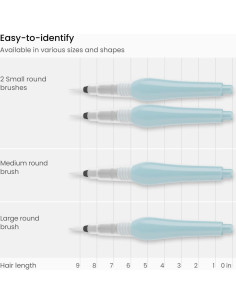 Set de 4 Pinceles de Agua ARTEZA con Puntas de Nylon 2