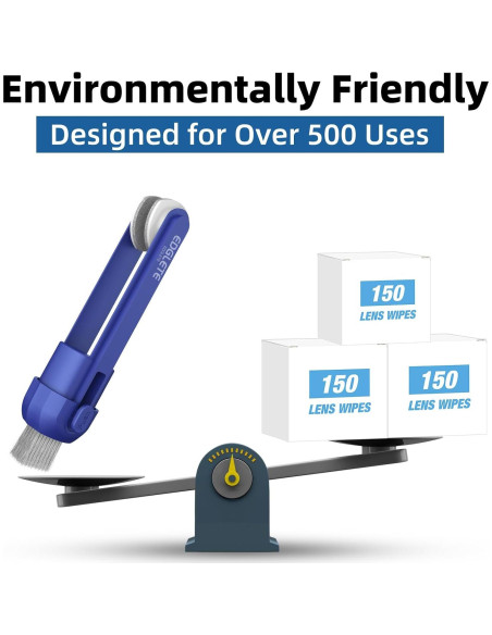 Kit de limpieza de gafas Edglete con spray y paño