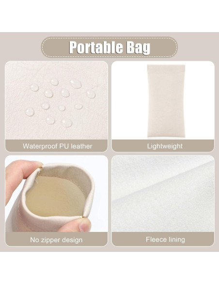 Estuche para Gafas Sightor 2 Pcs Cuero Suave Impermeable