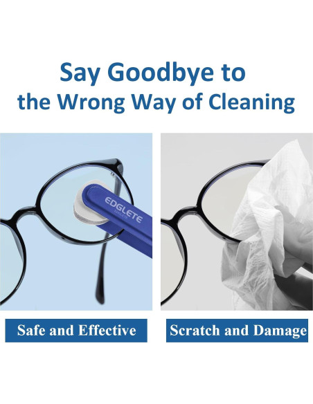Kit de limpieza de gafas Edglete con spray y paño