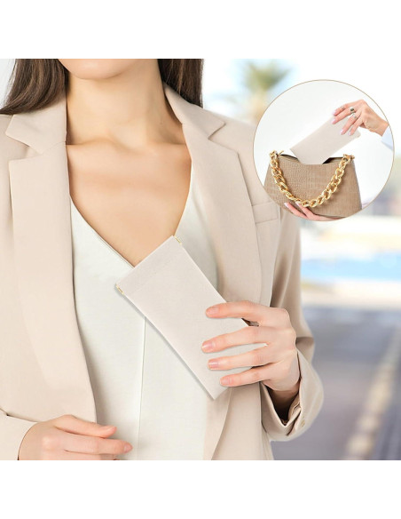 Estuche para Gafas Sightor 2 Pcs Cuero Suave Impermeable