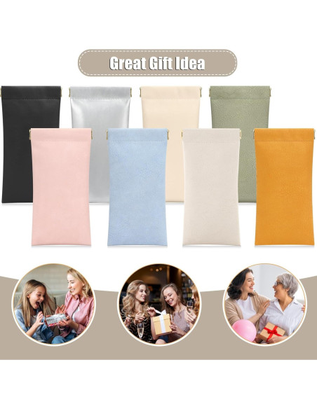 Estuche para Gafas Sightor 2 Pcs Cuero Suave Impermeable