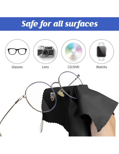 300 Paños de Microfibra Leelosp para Limpieza de Gafas