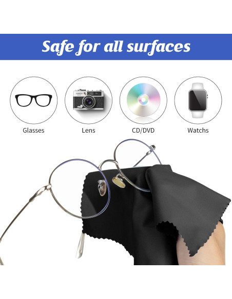 300 Paños de Microfibra Leelosp para Limpieza de Gafas