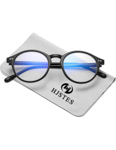 Gafas Vintage Bloqueo Luz Azul HJSTES Unisex 52mm 2 Paquete 2