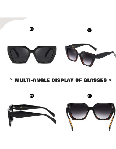 Gafas de sol cuadradas TIANYESY con protección UV para todos