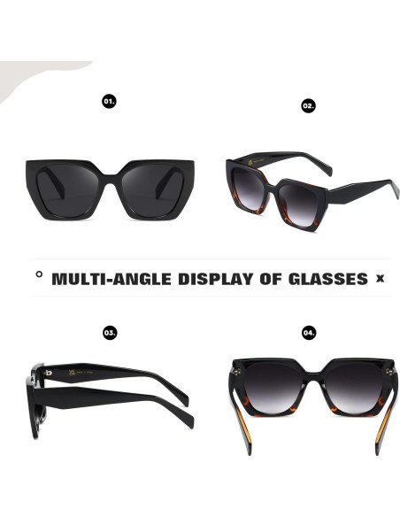 Gafas de sol cuadradas TIANYESY con protección UV para todos