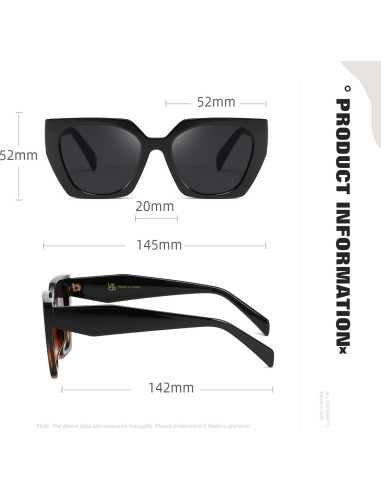 Gafas de sol cuadradas TIANYESY con protección UV para todos