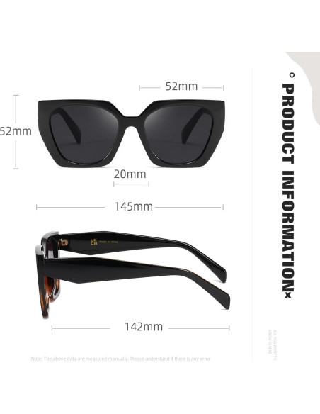 Gafas de sol cuadradas TIANYESY con protección UV para todos