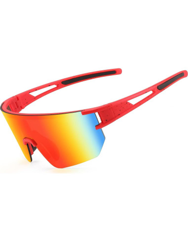 Gafas de Ciclismo WANWAN UV400 Espejadas Adulto Unisex