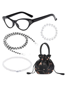 Disfraz de anciana 5 piezas con gafas y accesorios