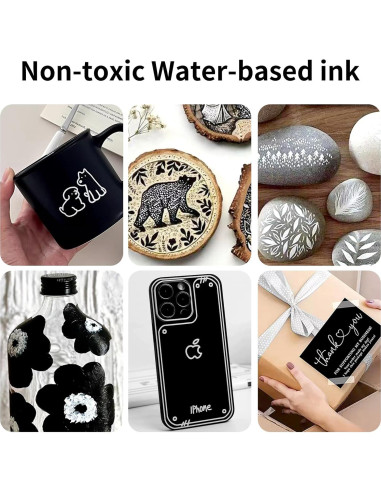 Bolígrafos de Pintura Acrílica Blanca DEYONI 0.7mm - 2 Pcs