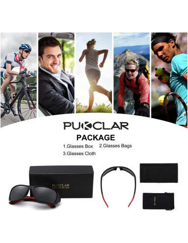 Gafas de sol PUKCLAR polarizadas para hombres y mujeres