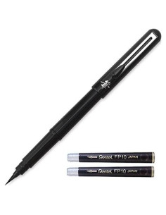 Bolígrafo de Pincel Portátil Pentel Arts Negro 0.3-2mm