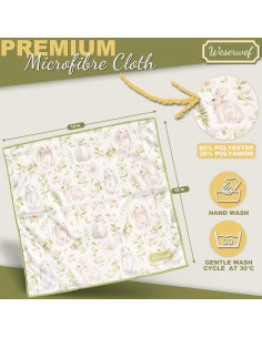 Paño de limpieza WESERWEF 30x30 cm para gafas y pantallas 2