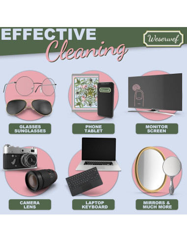 Paño de limpieza WESERWEF 30x30 cm microfibra premium