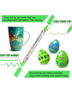 Marcadores de Pintura Acrílica KEMYR 48 Colores Doble Punta 2