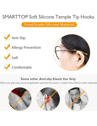 Retenedores de Gafas SMARTTOP de Silicona Antideslizante
