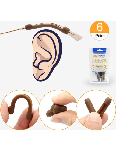 Retenedores de Gafas SMARTTOP de Silicona Antideslizante