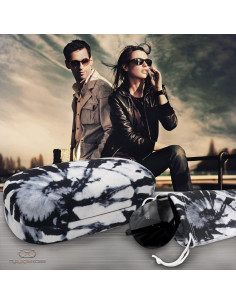 Estuche Duro para Gafas MiEstucheDeGafas Negro y Blanco 2