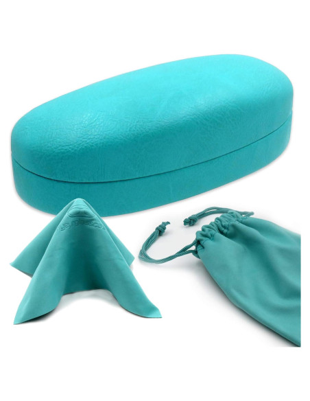 Estuche Duro para Gafas MiEstucheDeGafas Teal Mediano