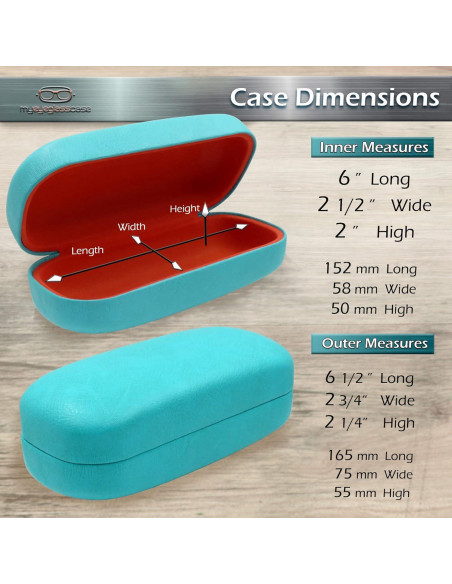 Estuche Duro para Gafas MiEstucheDeGafas Turquesa