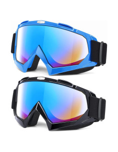 Gafas de Motocross MAMBAOUT Paquete de 2 UV Protección
