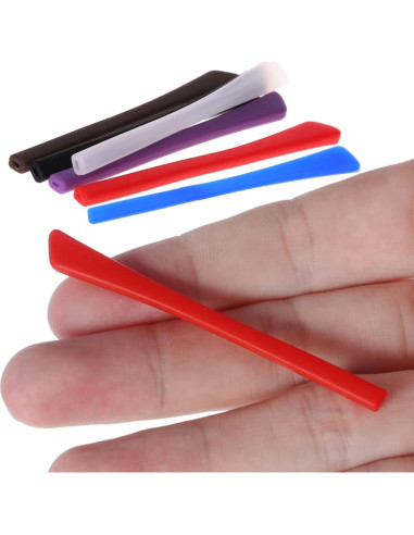 5 Piezas Puntas de Silicona Antideslizante para Gafas KECHIO