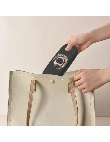 Estuche Duro para Gafas con Letra Inicial - Cuero PU