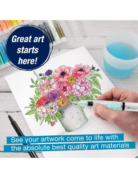 Pincel de Agua Recargable Faber-Castell Deluxe 20 cm