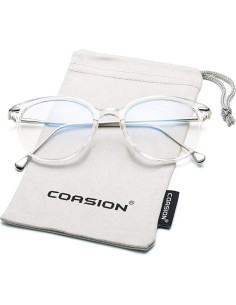 Gafas bloqueadoras de luz azul COASION para mujeres, redondas 2