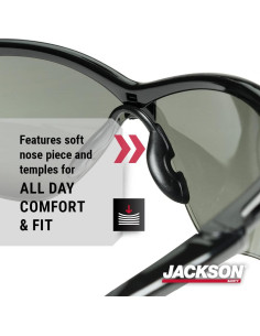 Gafas de Seguridad Jackson SG - Protección UV - Paquete 12 2