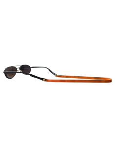 Correa de Gafas de Cuero PVS-001 Naranja Vibrante Unisex