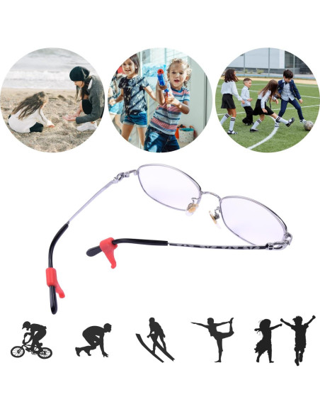 Agarraderas para Gafas Hishelf 16 Pares Silicona Multicolor