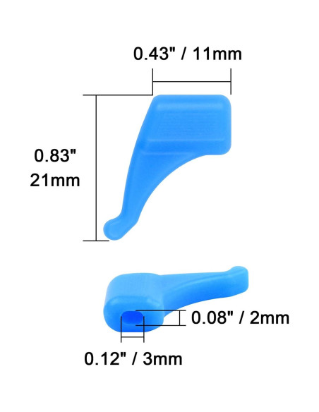 Agarraderas para Gafas Hishelf 16 Pares Silicona Multicolor