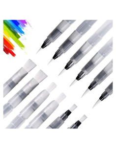 Juego de 6 Pinceles de Acuarela UPINS - Nylon, Multiusos