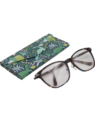 Estuche de Gafas Real Sic Dinos - Doble Concha Dura 16x6.8cm