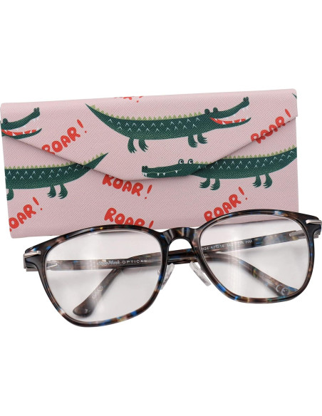 Estuche Duro Real Sic Cocodrilo para Gafas - 16cm x 6.8cm Estuche Duro Real Sic Cocodrilo para Gafas - 16cm x 6.8cm