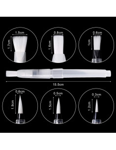 Juego de 6 Pinceles de Acuarela UPINS - Nylon, Multiusos 2