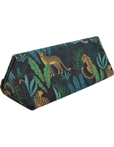 Estuche Duro Real Sic para Gafas - Cuero Vegano 16x7 cm