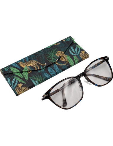 Estuche Duro Real Sic para Gafas - Cuero Vegano 16x7 cm