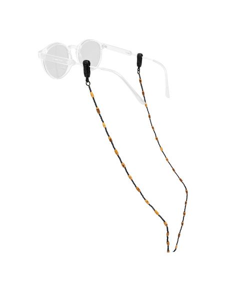 Cadena de Gafas Chums con Cuentas 68.58 cm Marrón/Negro